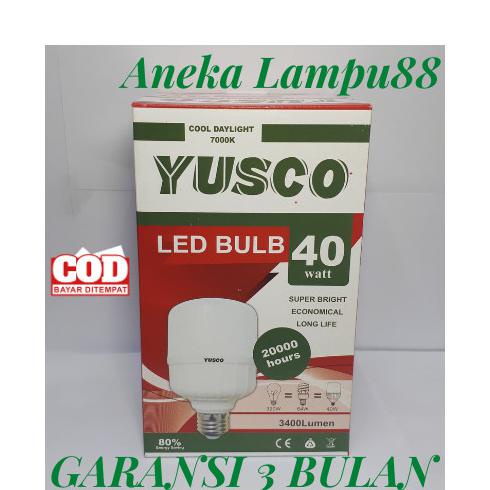 Unik Lampu Led Yusco 40Watt - Bohlam Led Yusco - Bohlam Yusco 40Watt- Putih Murah