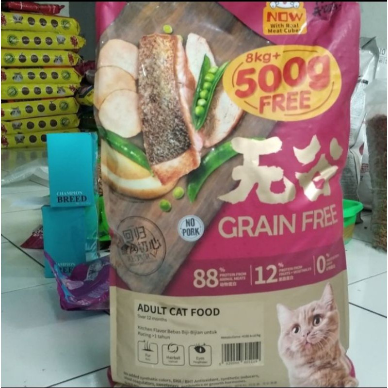 Grab Gojek Only kf kitchen flavor adult cat food 8 kg