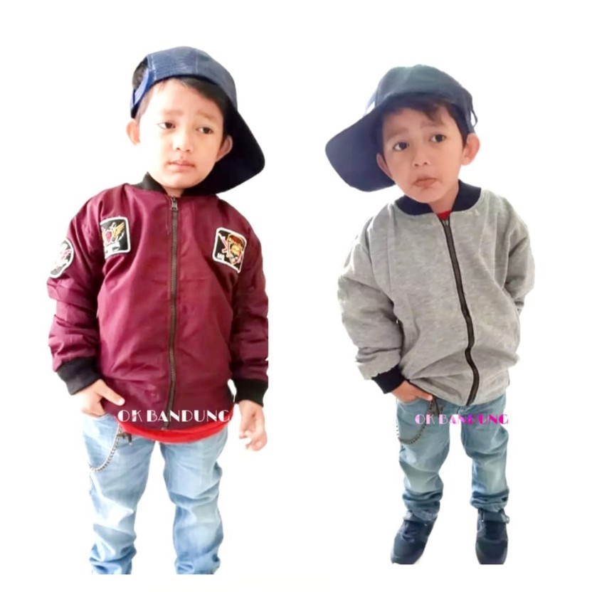 Jaket Bomber Anak Terbaru 1-12 tahun