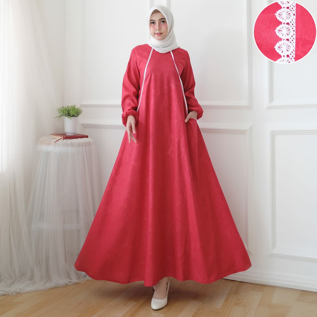 Baju Gamis busana muslim maxidress Almaya