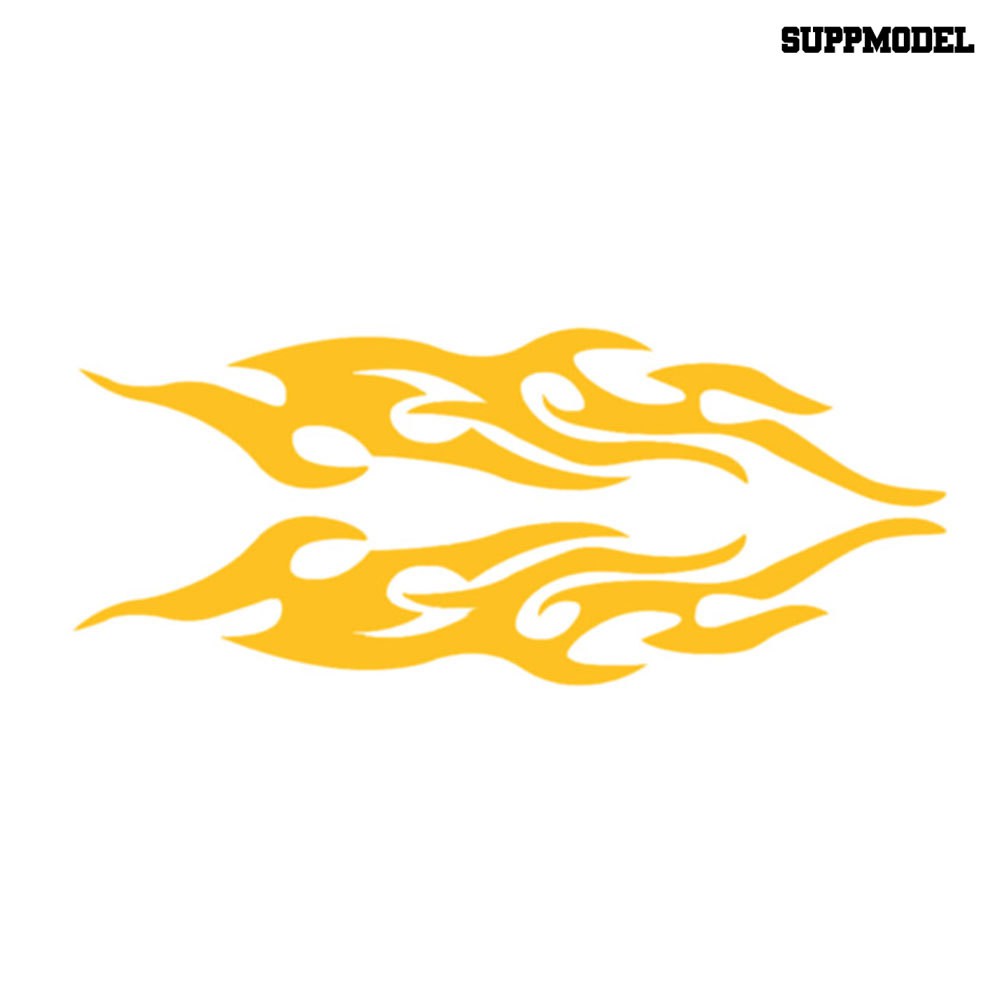 Supmodel 1 Pair Fire Flame Car Window Body Bumper Motorcycle Laptop Decal Sticker Decor