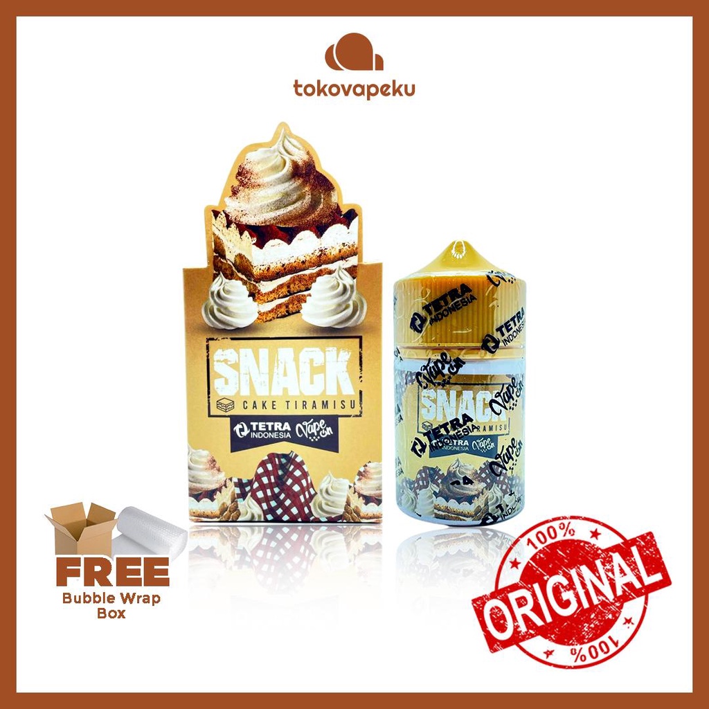 SNACK V4 TIRAMISU SNACK TIRAMISU 60ML by TETRA X VAPE ON