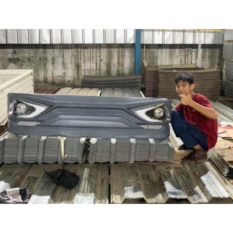 bemper depan truk lampu jetbus