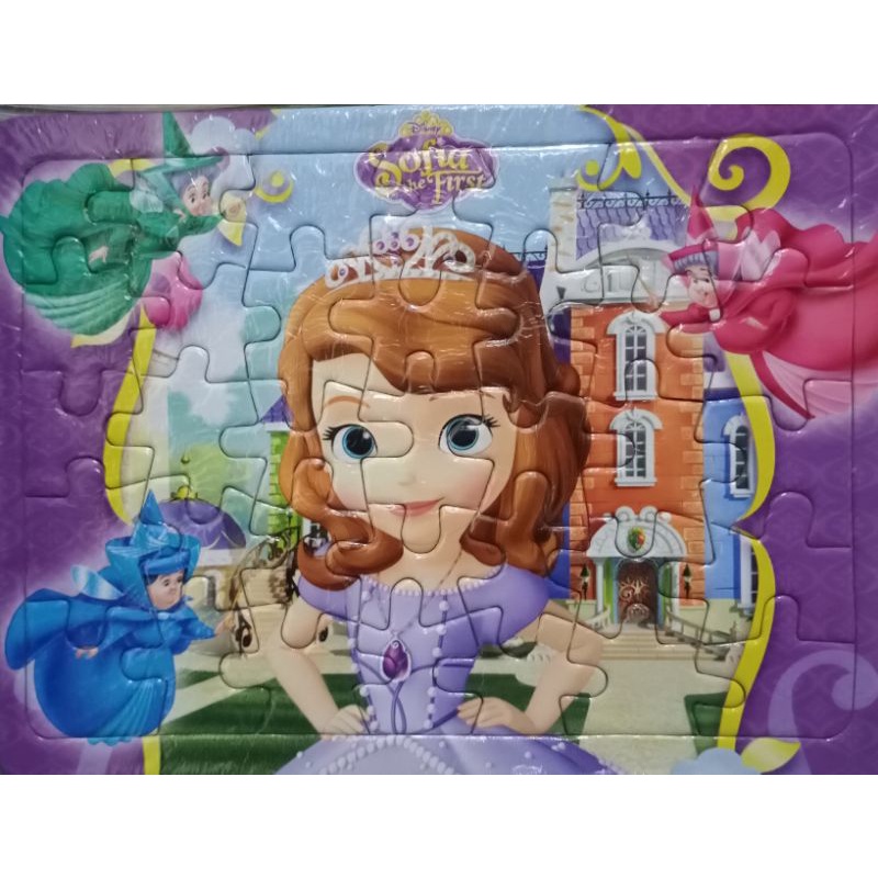 Puzzle Sofia The First Ukuran Kecil Bahan Karton Tebal