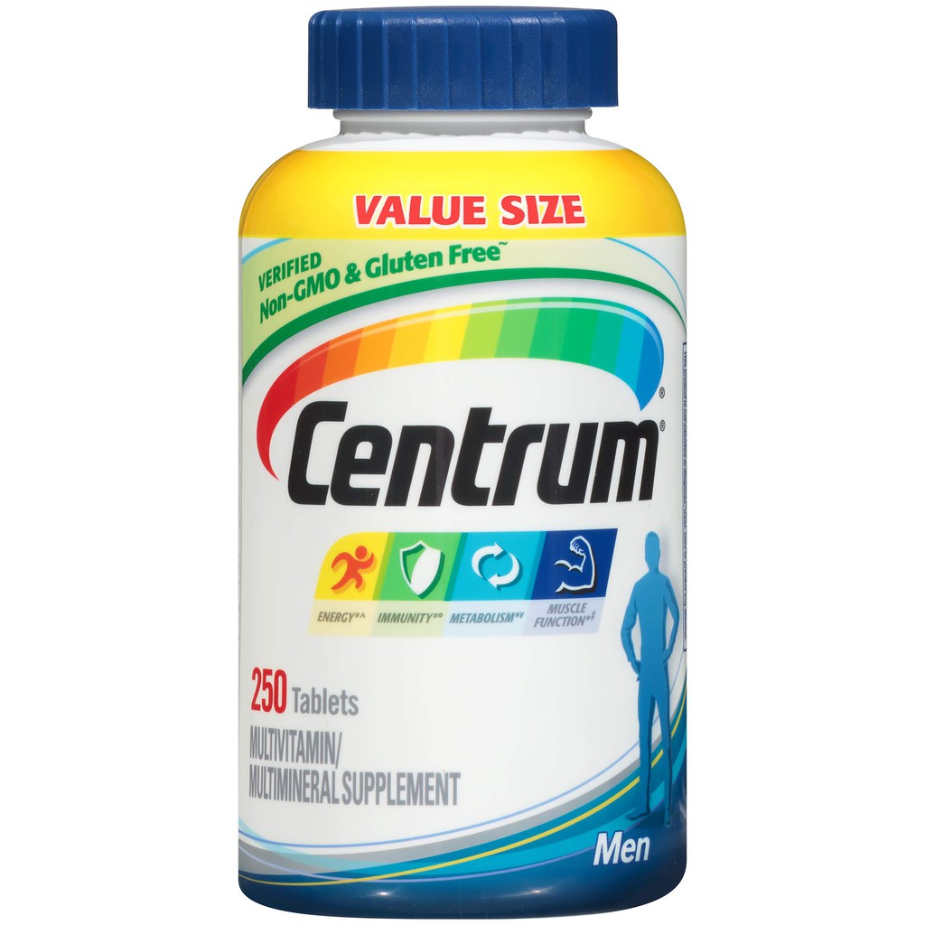 Centrum Men Multivitamin Multimineral Vitamin D3 250 Tablet
