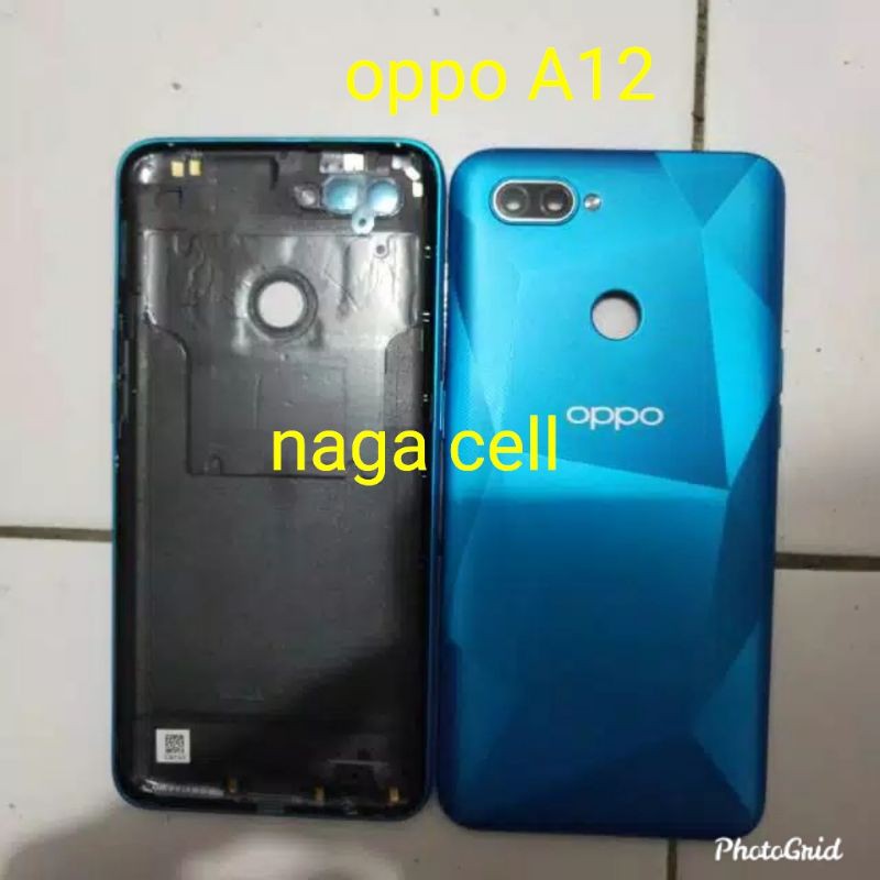 backdoor oppo A12/ casing oppo A12/ back cover oppo A12/ tutup belakang baterai oppo A12 biru