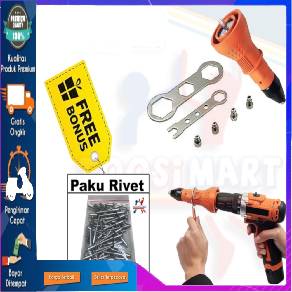 TANG RIVET MESIN BOR ADAPTER TANG RIPET BOR TANG RIVET BOR TANGAN ADAPTER PRAKTIS CEPAT