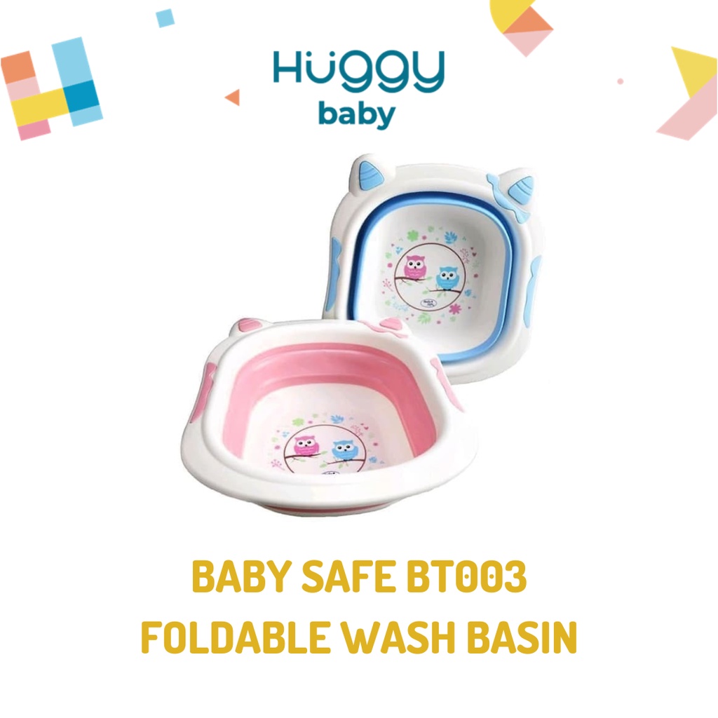 Baby Safe BT003 Foldable Wash Basin Ember Baskom Lipat
