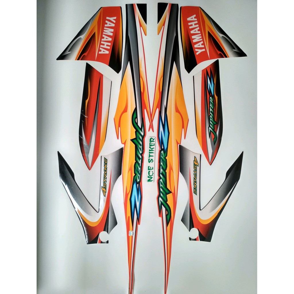 Stiker Striping Jupiter Z 2005 Hitam Oren