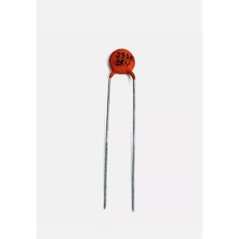 Disc Ceramic Capacitor 391K 390pF 2KV K ±10% Y5P pitch=5mm RoHS Taiwan