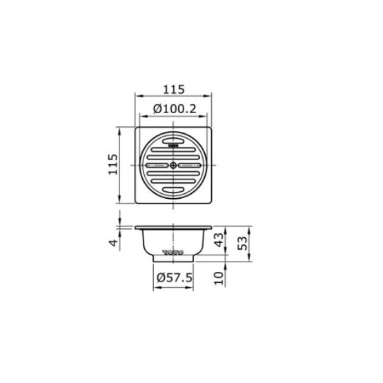 Floor Drain Strainer Saringan Got Kamar Mandi Lantai Kamar Mandi