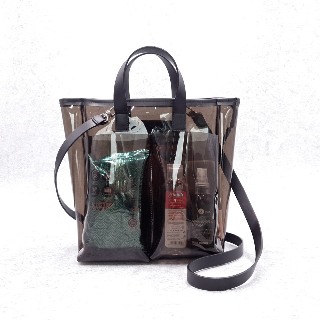 D'renbellony Chava Premium Handy Bag-Tas Mika Transparan Selempang-Tas Anti Corona-Tas Chava-PVC Bag