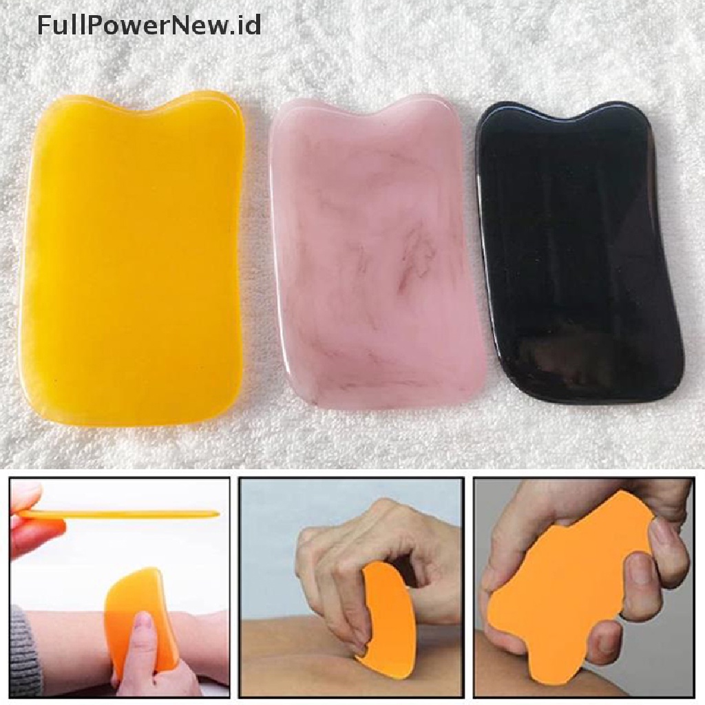 [KUKU PALSU] Beeswax Guasha Scraping Massage Scraper Face Massager Acupuncture Gua Sha Board .