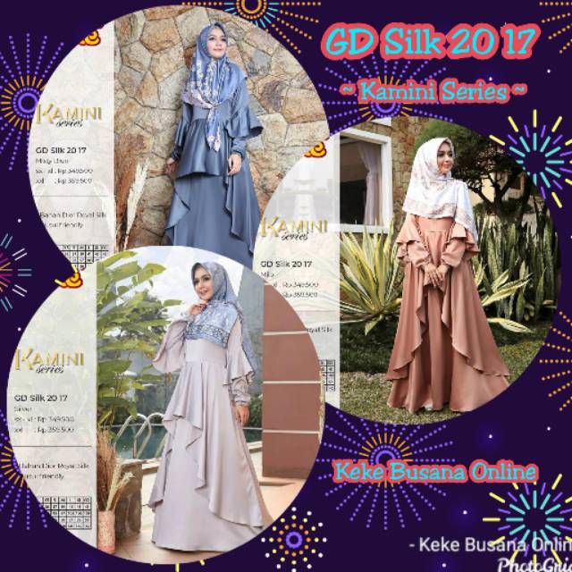 Gamis Dewasa Keke Kamini Series ~ GD Silk 20 17 ~