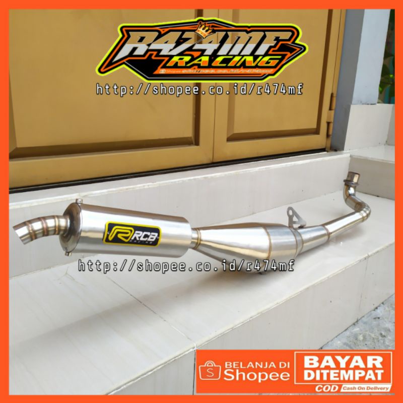 Knalpot Fizr F1zr Force1 RCB Stainless / Kenalpot Fizr Fiz r RCB Setenlis