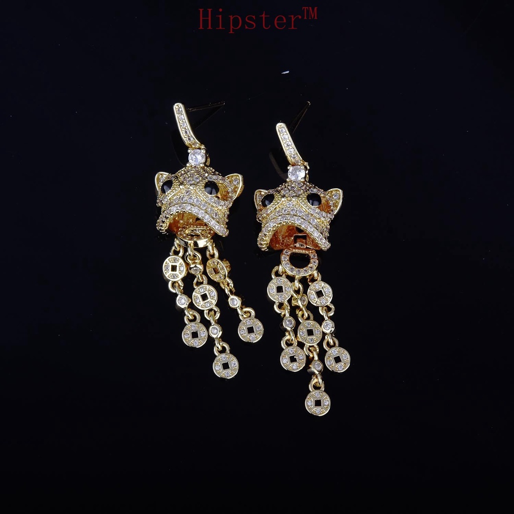 Trend Creative Pendant Earrings with Diamonds