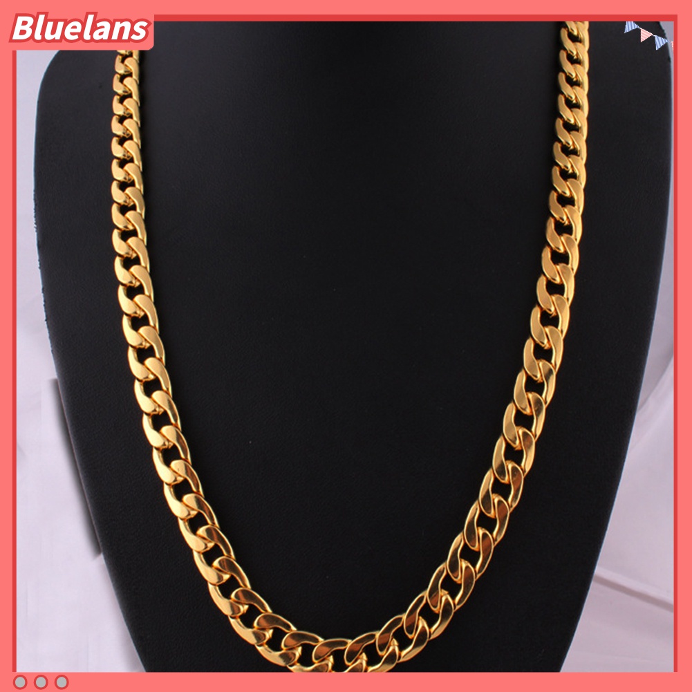 Kalung Rantai Bahan Alloy Gaya Punk Hip Hop Untuk Pria