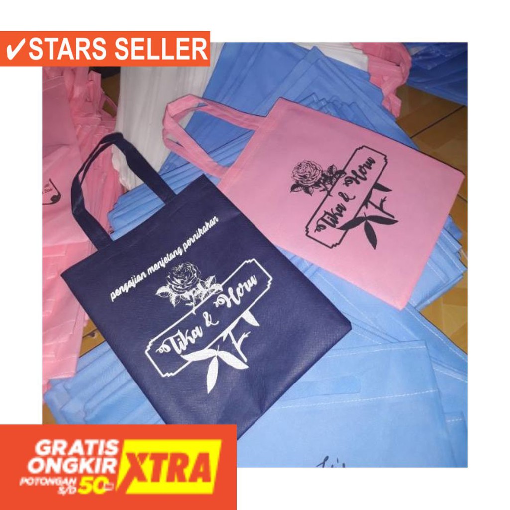 

✨ SOUVENIR MURAH / F(20x25 cm) 65gsm souvenir pernikahan/tas wedding/tas undangan/tas promosi/tas