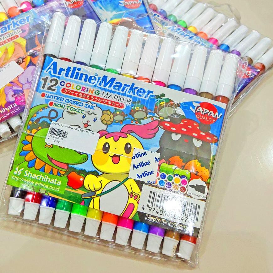 

Terbaik PROMO SPIDOL WARNA ARTLINE 12 PCS JAPAN QUALITY ♠