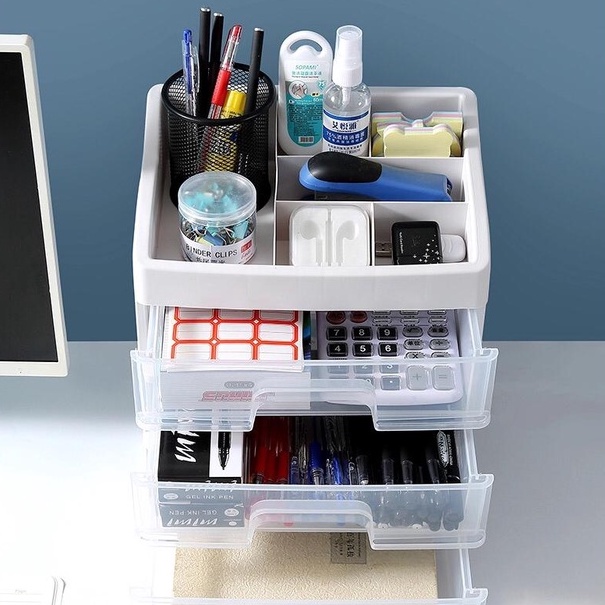 Makeup Storage Stationery Organiser Multi Drawer Shelf