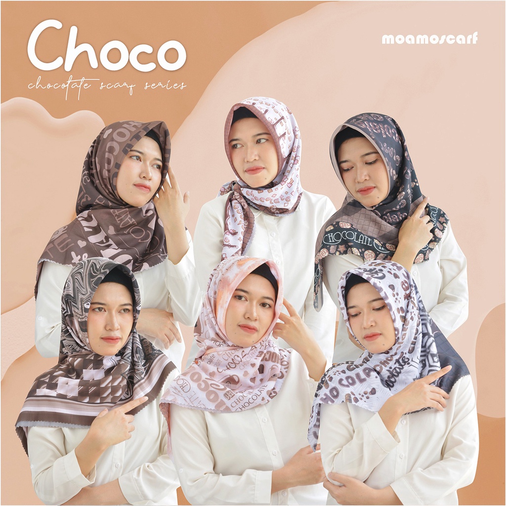 Kerudung Segi Empat 110x110 | Hijab Voal Premium | Jilbab Choco Series