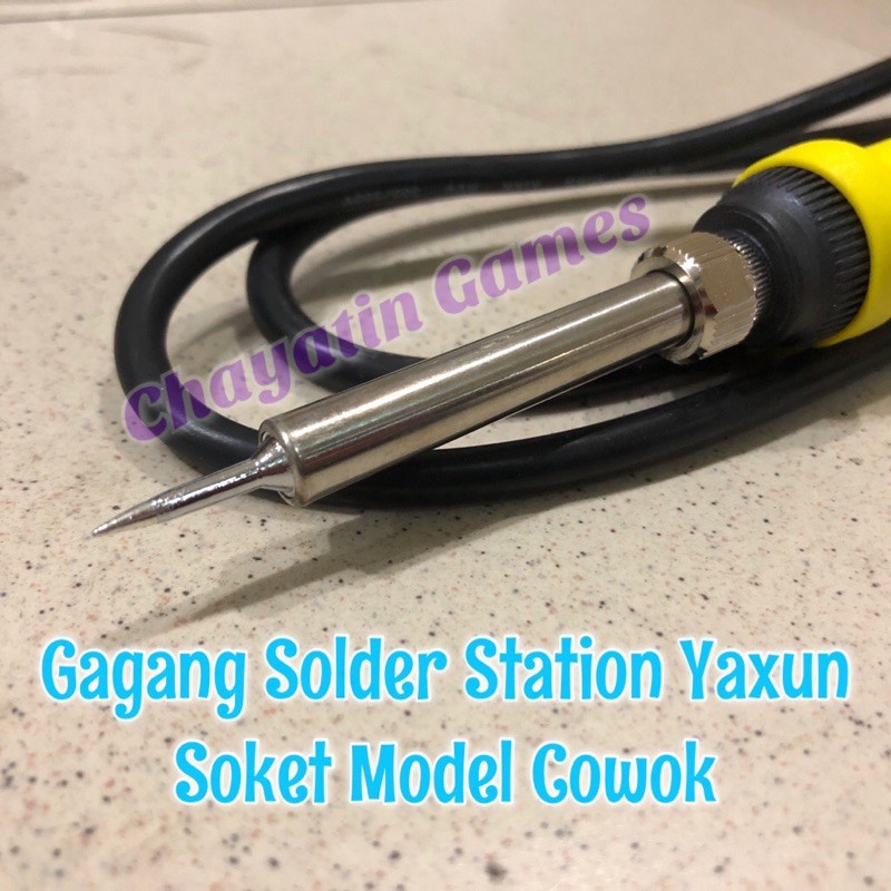 Gagang Solder Station Original Merk Yaxun Model Soket Cowok