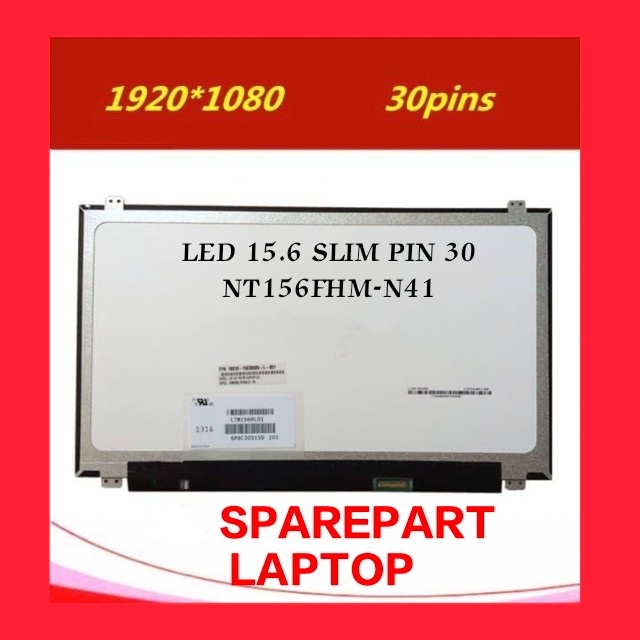 Led Lcd laptop notebook 15.6 inch 15.6&quot; slim 30 pin 30p 1080p Full HD IPS nt156fhm-n41