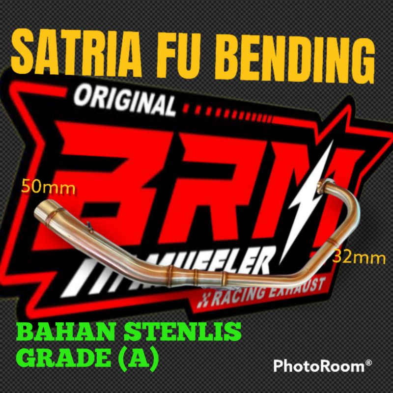 Leher KNALPOT SATRIA FU FULL BENDING
