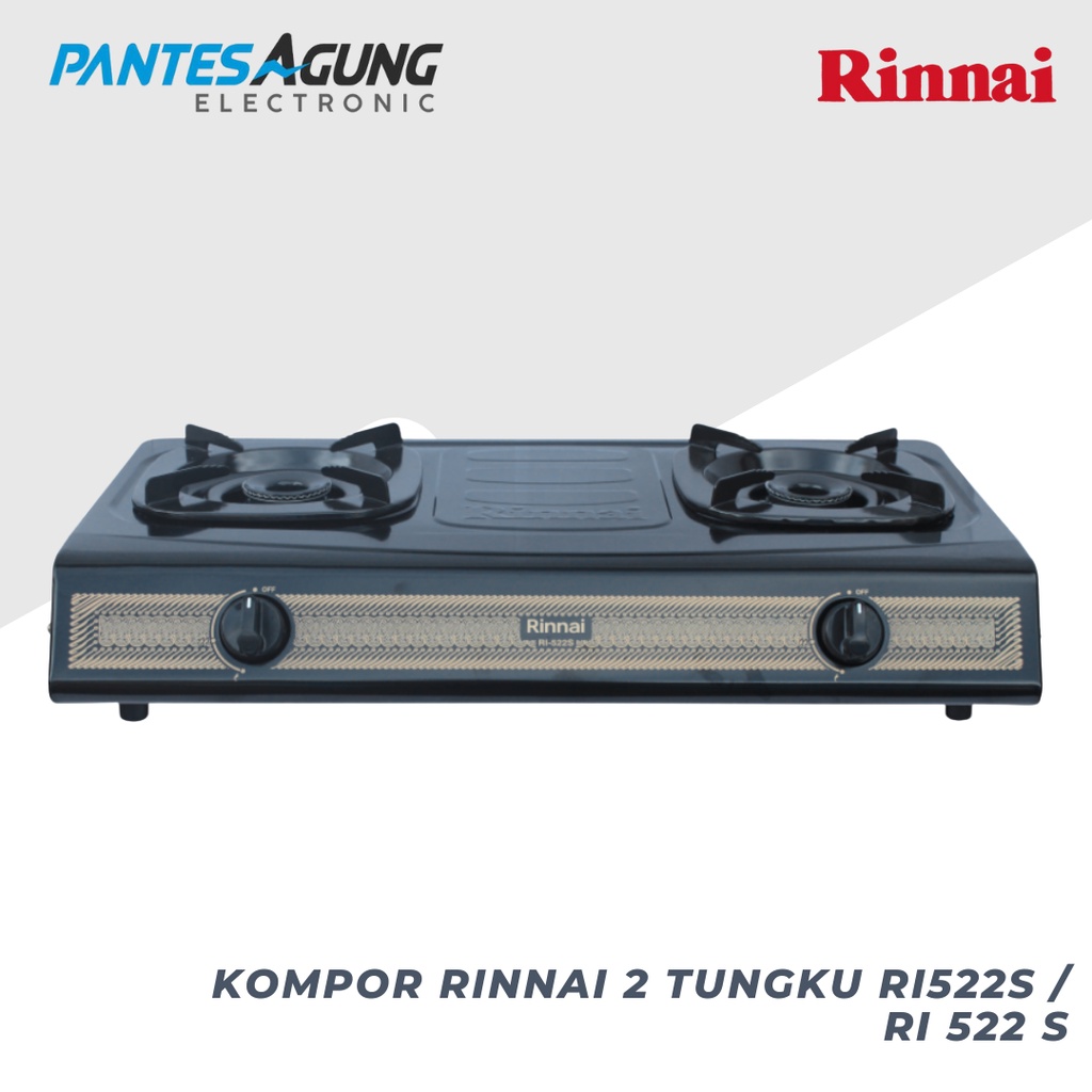 Kompor Rinnai 2 tungku RI522S / RI 522 S murah