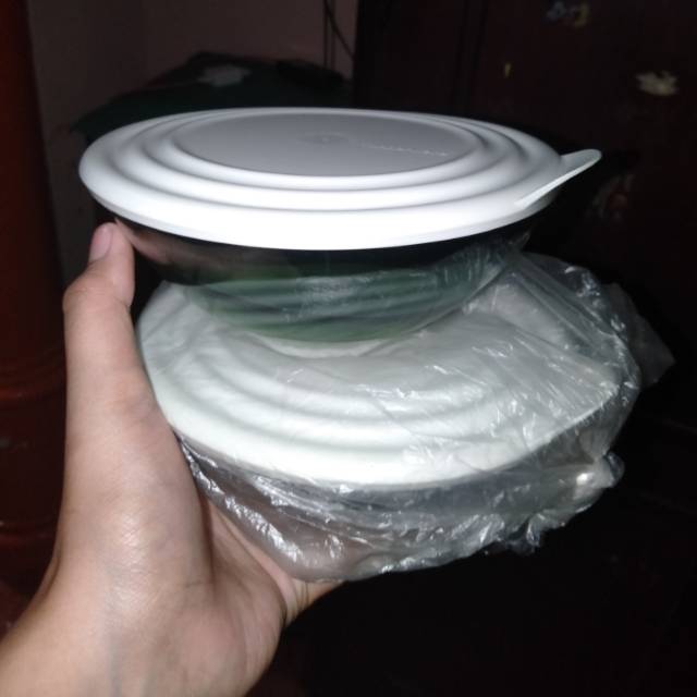 Tupperware bowl kristal 1set diskon besar besaran