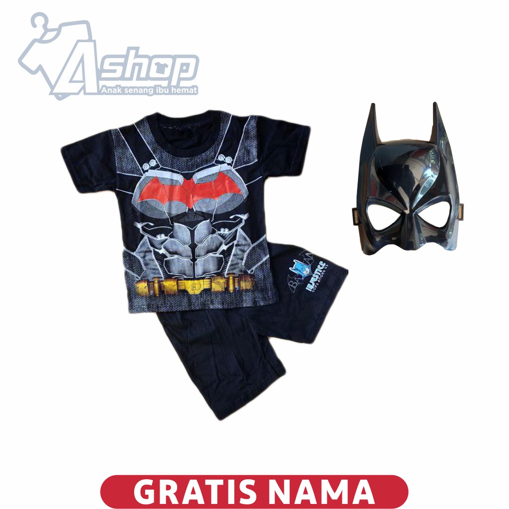 Baju Anak Kostum Superhiro Pendek