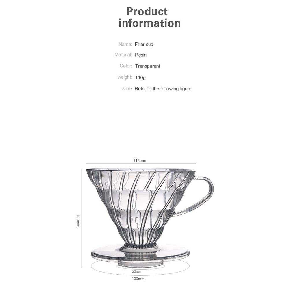 TD-DA1 Baristar Filter Penyaring Kopi V60 Cone Coffee Dripper Filter - SE105