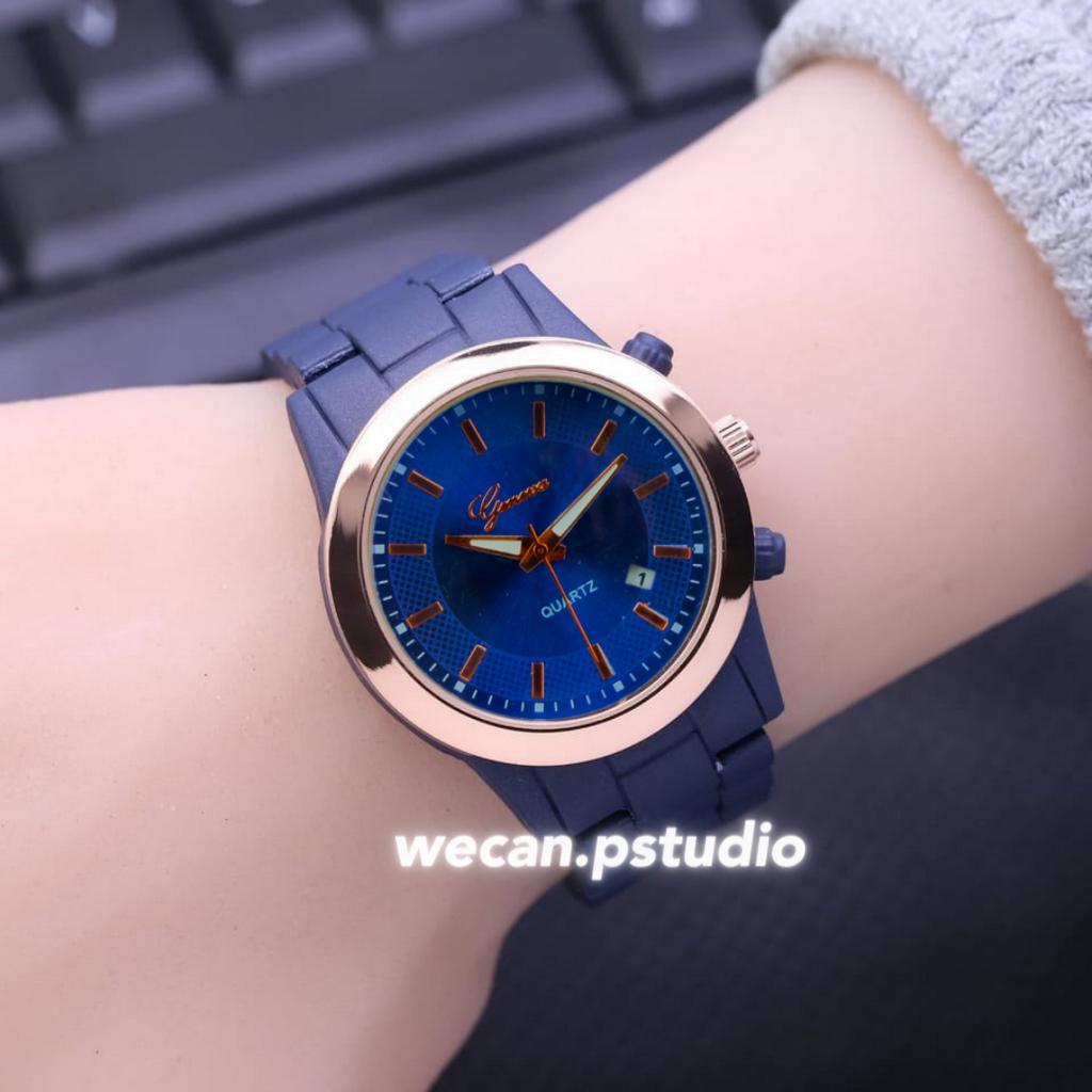 JAM TANGAN WANITA RANTAI TANGGAL AKTIF CHRONO OFF || JAM TANGAN FASHION CEWEK MURAH