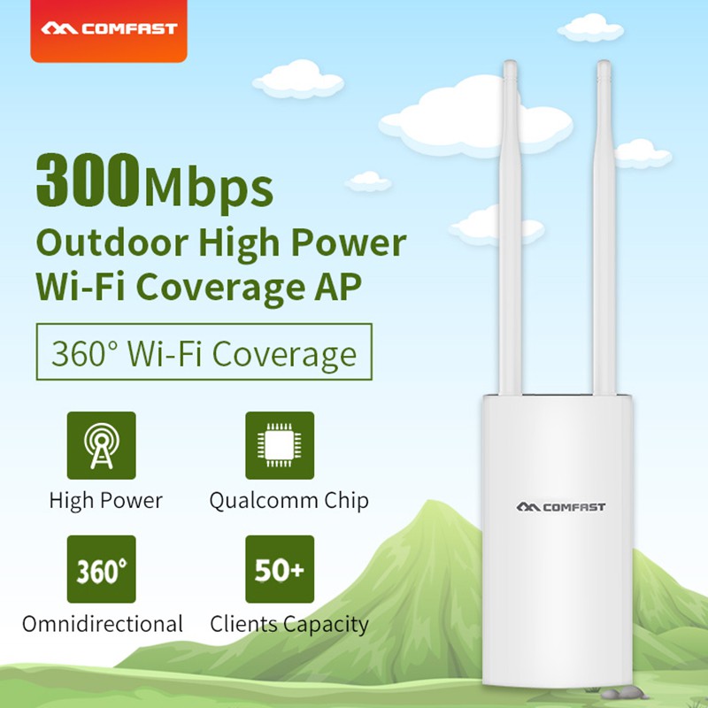 Comfast Poe Repeater Penguat Sinyal Wifi Wireless 500mw High Power 300mbps Dengan Eu Plug Untuk Outdoor Shopee Indonesia