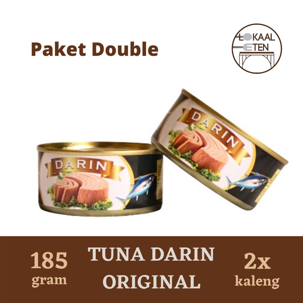 

TUNA DARIN Paket 2 pcs Ikan Tuna Dalam Minyak Makanan Kaleng 185 g - Original