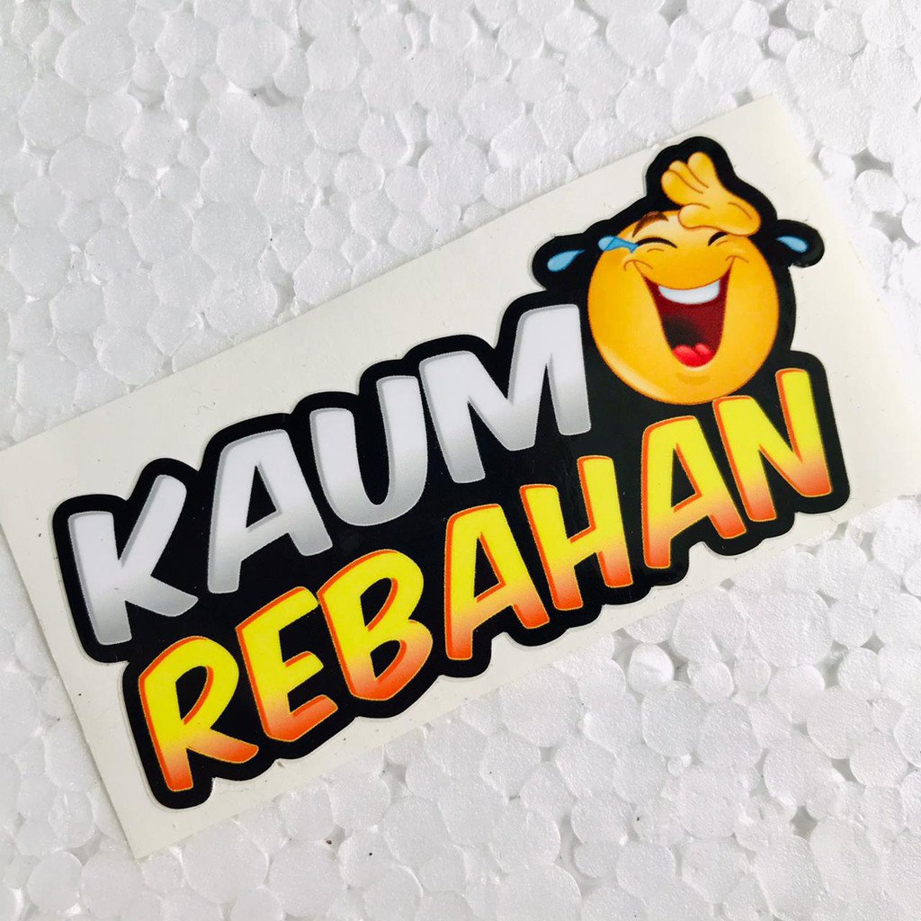 

Sticker Kaum Rebahan Bahan Ritrama Laminasi Glossy