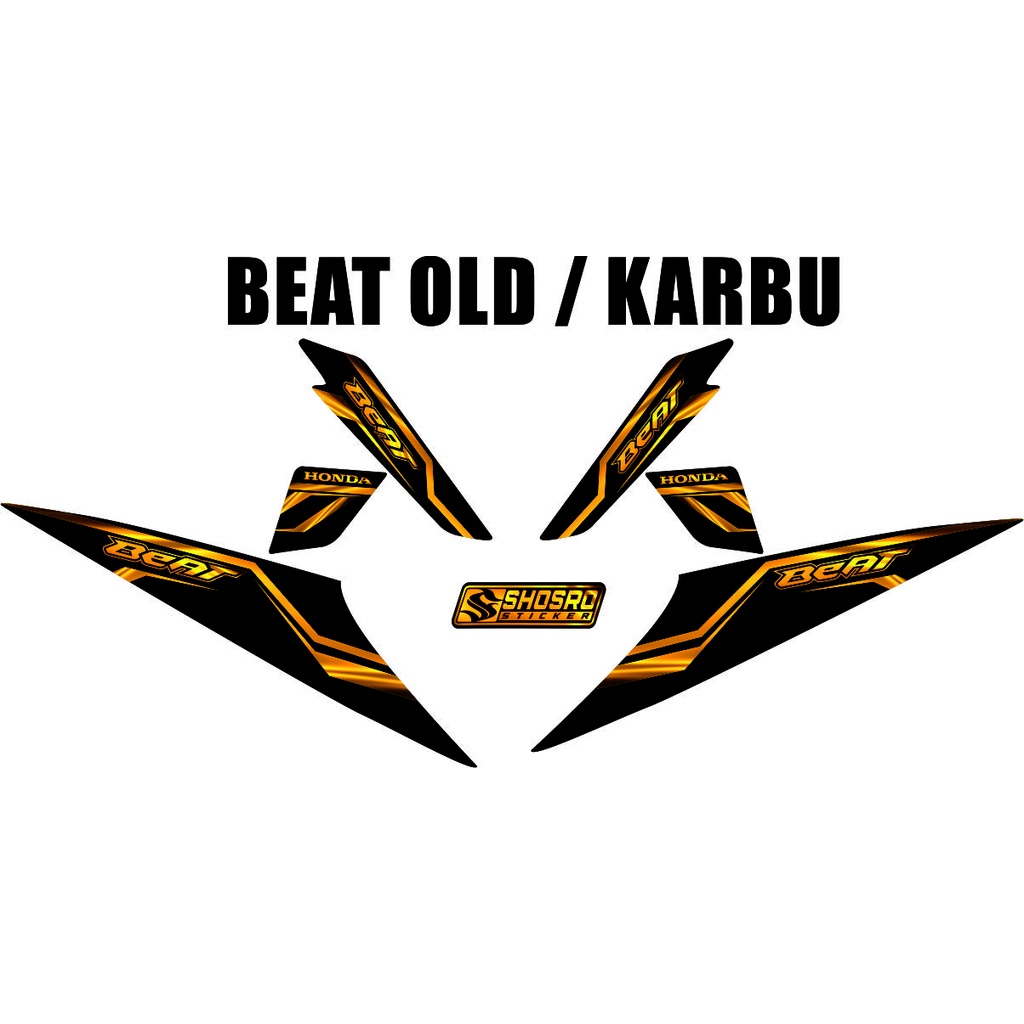 DESIGN VARIASI STICKER/STIRIPING MOTOR MATIC HONDA BEAT KARBU/OLD VARIASI RACING OLD MOTIF
