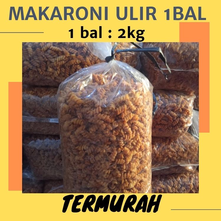 

Makaroni Ulir / Makaroni Spiral Pedas 1bal Cemilan Tradisional Termurah