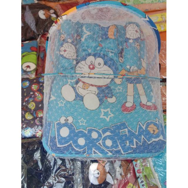 Kasur lipat  kelambu  set doraemon perlengkapan bayi baru lahir bisa cod