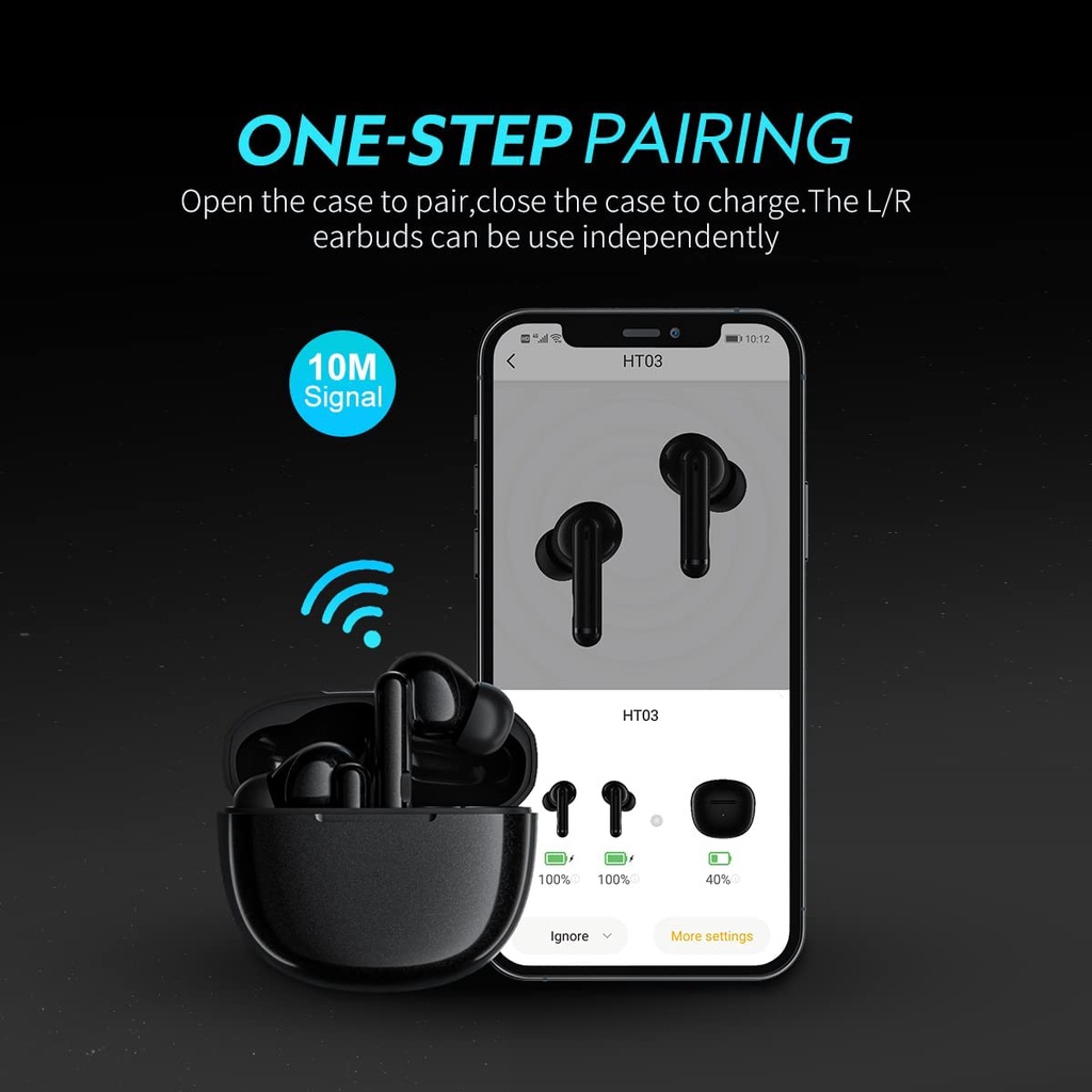 QCY HT03 Active Noise Canceling Wireless Earphone TWS ANC HT 03