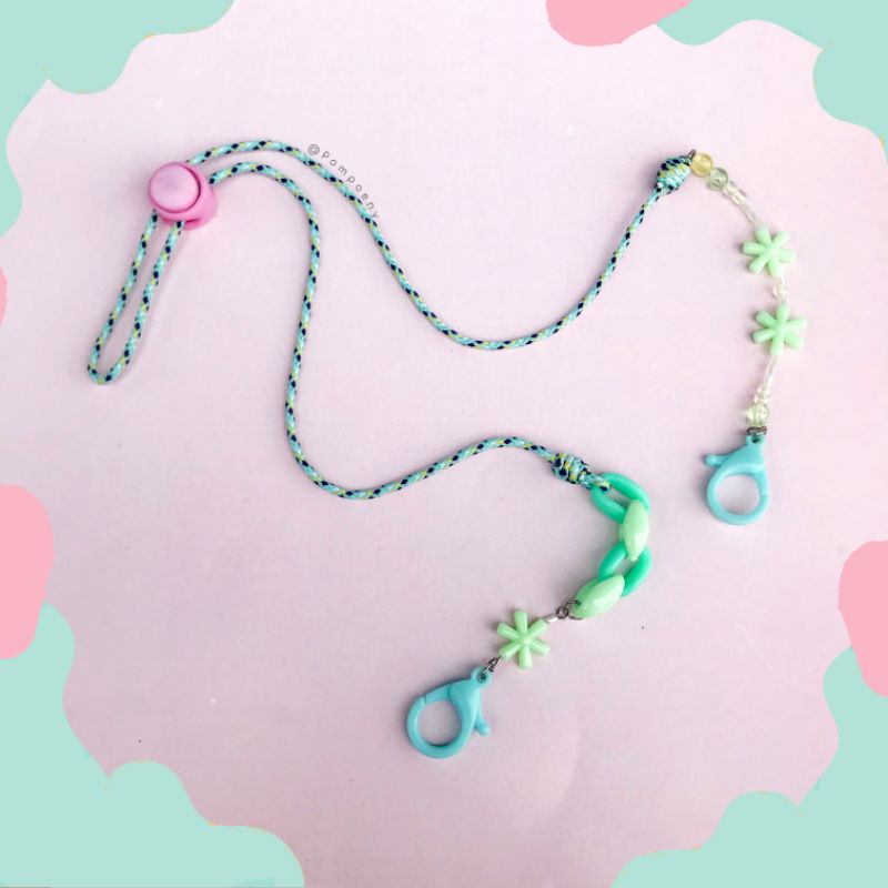 Konektor Masker - 2in1 Tali Masker - Strap Mask - Kalung Masker - Strap Masker Korea - Kpop Strap - POMPOENY