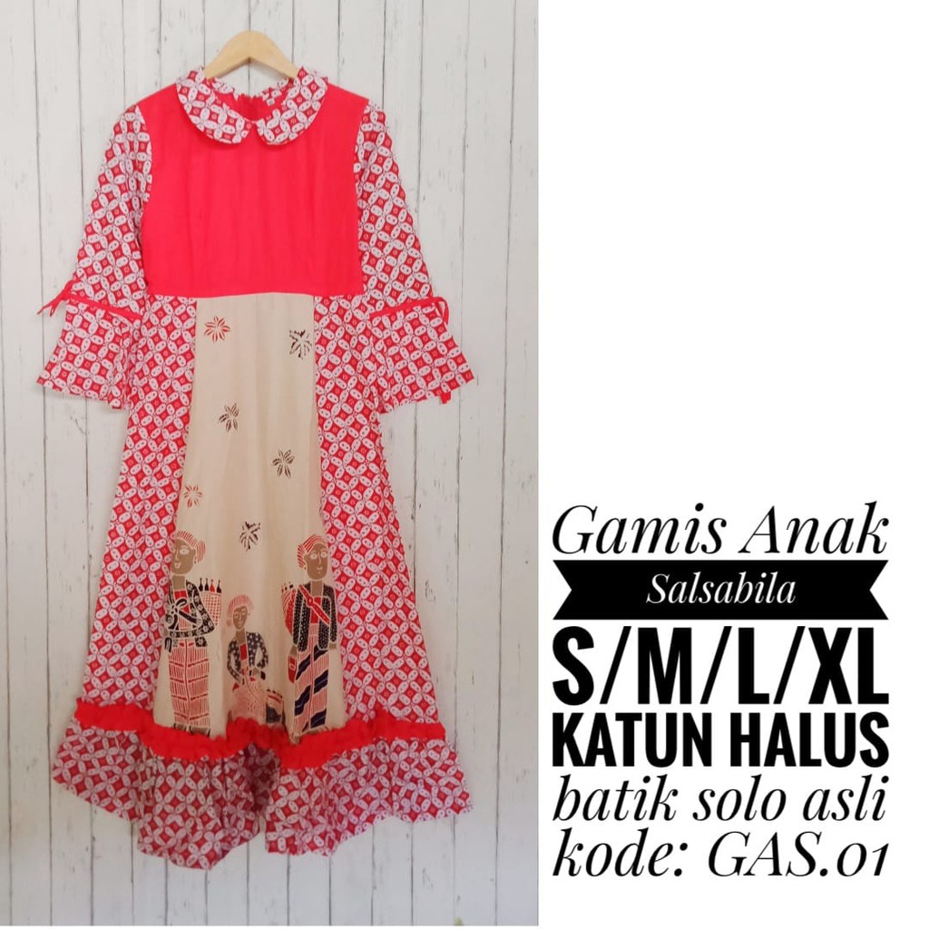 Gamis Anak Salsabila | Long Dress Anak Batik