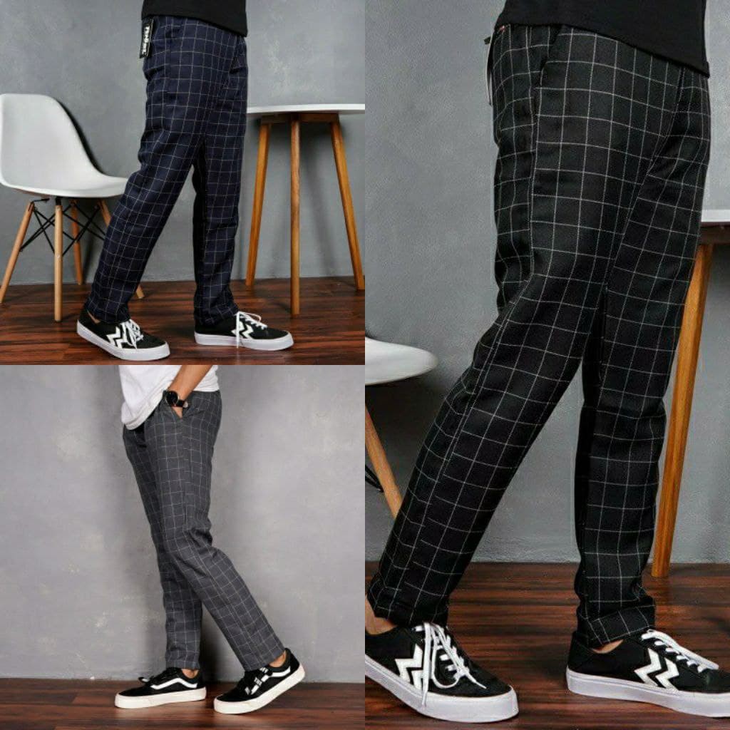 CELANA PANJANG TARTAN / CELANA KOTAK-KOTAK / TARTANPANT / CELANA PANJANG PRIA MASA KINI