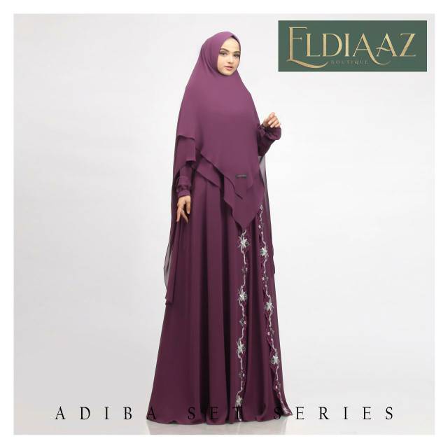 ADIBA set gamis syari by ELDIAAZ