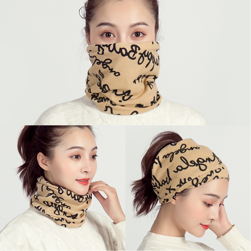 Scarf Hangat Ragam Leher Pullover Syal Korea Fashion Masker Tahan Angin wanita