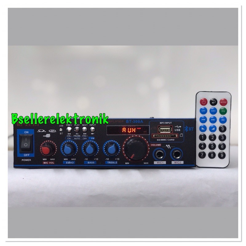 Amplifier Bluetooth Karaoke Bt-309 A