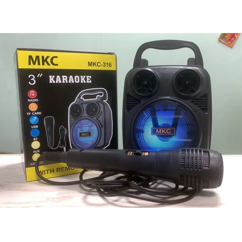 Mini Portable Speaker Bluetooth 4 Inch Gratis Mic Super Bass