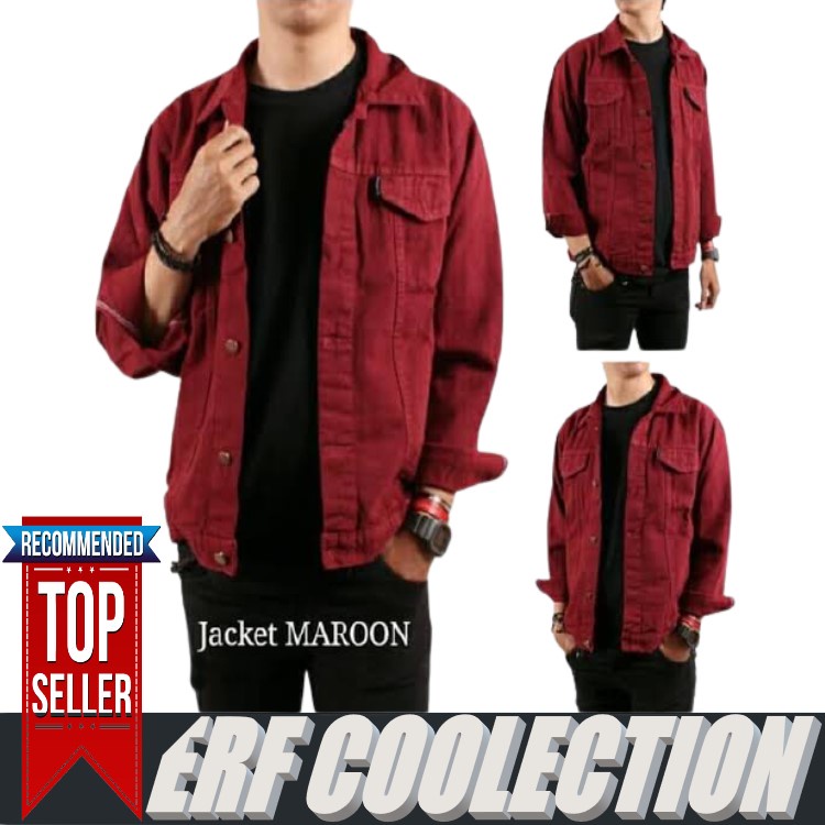 Jaket Jeans Pria Keren Distro Terbaru 2022 Bahan Tebal / Jaket Pria / Jaket Pria Keren / Jaket Pria 