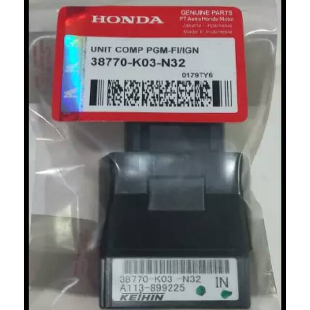 Ecu-engine control unit revo Fi, Revo Fit Fi Kode part 38770-K03-N32 original