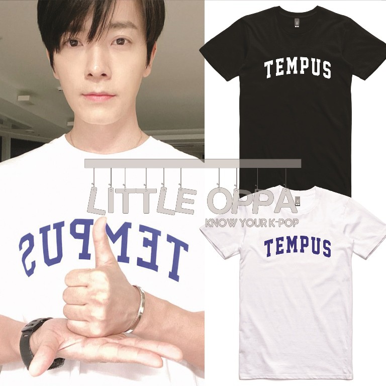 BAJU KAOS KPOP IDOL FASHION SUJU DONGHAE TEMPUS T-SHIRT